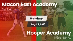 Matchup: Macon-East vs. Hooper Academy  2018