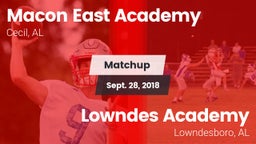 Matchup: Macon-East vs. Lowndes Academy  2018