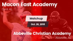 Matchup: Macon-East vs. Abbeville Christian Academy  2018