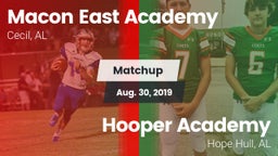 Matchup: Macon-East vs. Hooper Academy  2019