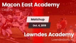 Matchup: Macon-East vs. Lowndes Academy  2019