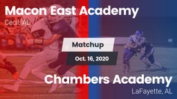 Matchup: Macon-East vs. Chambers Academy  2020
