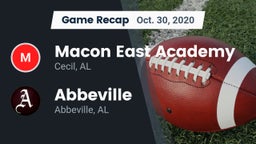 Recap: Macon East Academy  vs. Abbeville  2020