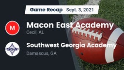 Recap: Macon East Academy  vs. Southwest Georgia Academy  2021