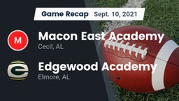 Recap: Macon East Academy  vs. Edgewood Academy  2021