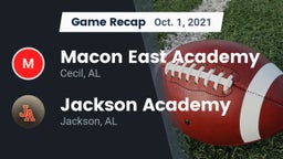 Recap: Macon East Academy  vs. Jackson Academy  2021