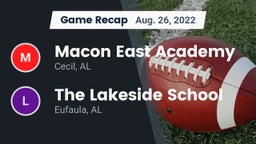 Recap: Macon East Academy  vs. The Lakeside School 2022