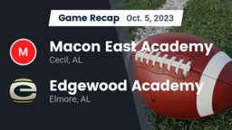 Recap: Macon East Academy  vs. Edgewood Academy  2023