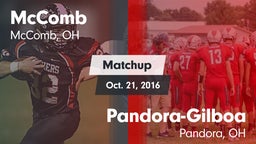 Matchup: McComb  vs. Pandora-Gilboa  2016