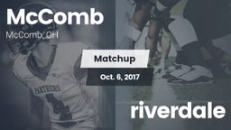 Matchup: McComb  vs. riverdale  2017
