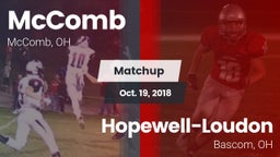Matchup: McComb  vs. Hopewell-Loudon  2018