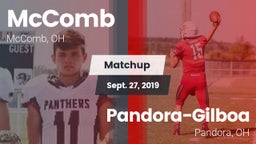 Matchup: McComb  vs. Pandora-Gilboa  2019