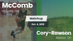 Matchup: McComb  vs. Cory-Rawson  2019