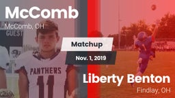 Matchup: McComb  vs. Liberty Benton  2019