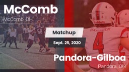 Matchup: McComb  vs. Pandora-Gilboa  2020