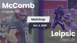 Matchup: McComb  vs. Leipsic  2020