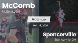 Matchup: McComb  vs. Spencerville  2020