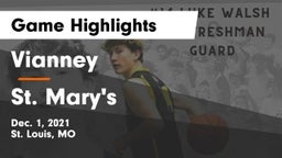 Vianney  vs St. Mary's  Game Highlights - Dec. 1, 2021