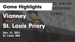 Vianney  vs St. Louis Priory  Game Highlights - Dec. 21, 2021