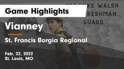 Vianney  vs St. Francis Borgia Regional  Game Highlights - Feb. 22, 2022