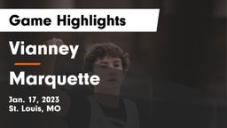 Vianney  vs Marquette  Game Highlights - Jan. 17, 2023