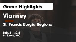 Vianney  vs St. Francis Borgia Regional  Game Highlights - Feb. 21, 2023