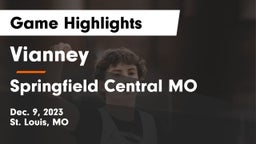 Vianney  vs Springfield Central MO Game Highlights - Dec. 9, 2023