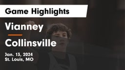 Vianney  vs Collinsville  Game Highlights - Jan. 13, 2024