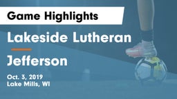 Lakeside Lutheran  vs Jefferson  Game Highlights - Oct. 3, 2019