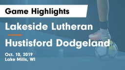 Lakeside Lutheran  vs Hustisford Dodgeland Game Highlights - Oct. 10, 2019