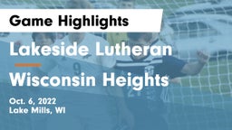 Lakeside Lutheran  vs Wisconsin Heights  Game Highlights - Oct. 6, 2022