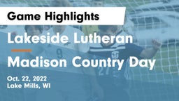 Lakeside Lutheran  vs Madison Country Day Game Highlights - Oct. 22, 2022