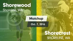 Matchup: Shorewood High vs. Shorecrest  2016