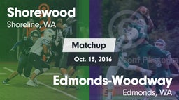 Matchup: Shorewood High vs. Edmonds-Woodway  2016