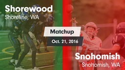 Matchup: Shorewood High vs. Snohomish  2016