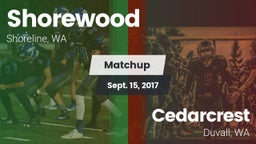 Matchup: Shorewood High vs. Cedarcrest  2017
