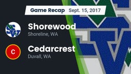 Recap: Shorewood  vs. Cedarcrest  2017