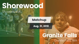 Matchup: Shorewood High vs. Granite Falls  2018