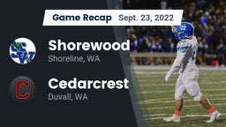 Recap: Shorewood  vs. Cedarcrest  2022