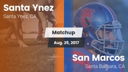 Matchup: Santa Ynez High vs. San Marcos  2017