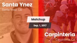Matchup: Santa Ynez High vs. Carpinteria  2017