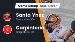 Recap: Santa Ynez  vs. Carpinteria  2017