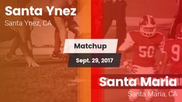 Matchup: Santa Ynez High vs. Santa Maria  2017