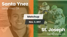 Matchup: Santa Ynez High vs. St. Joseph  2017