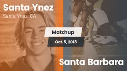 Matchup: Santa Ynez High vs. Santa Barbara 2018