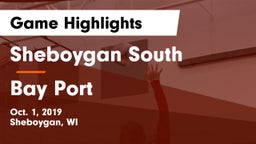 Sheboygan South  vs Bay Port  Game Highlights - Oct. 1, 2019
