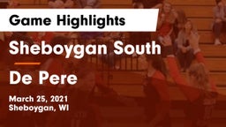 Sheboygan South  vs De Pere  Game Highlights - March 25, 2021