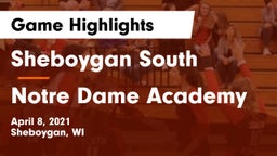 Sheboygan South  vs Notre Dame Academy Game Highlights - April 8, 2021
