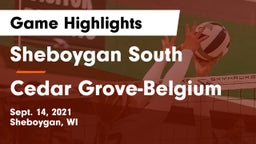 Sheboygan South  vs Cedar Grove-Belgium  Game Highlights - Sept. 14, 2021