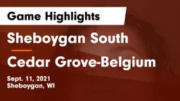 Sheboygan South  vs Cedar Grove-Belgium  Game Highlights - Sept. 11, 2021
